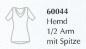 Preview: Feinwäsche soft- Damen Hemd 1/2 Arm mit Spitze