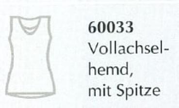 Preview: Feinwäsche soft- Damen Vollachselhemd mit Spitze