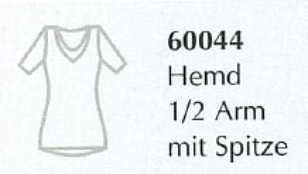 Feinwäsche soft- Damen Hemd 1/2 Arm mit Spitze