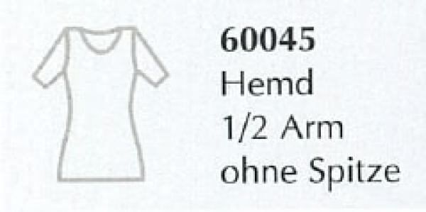 Feinwäsche soft- Damen Hemd 1/2 Arm ohne Spitze